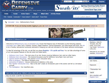 Tablet Screenshot of defensivecarry.com